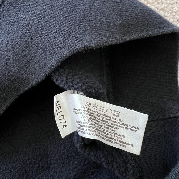 French Disorder Sweatshirt Mens Medium Navy Frenchy Rainbow Graphic Pullover - Picture 9 of 15